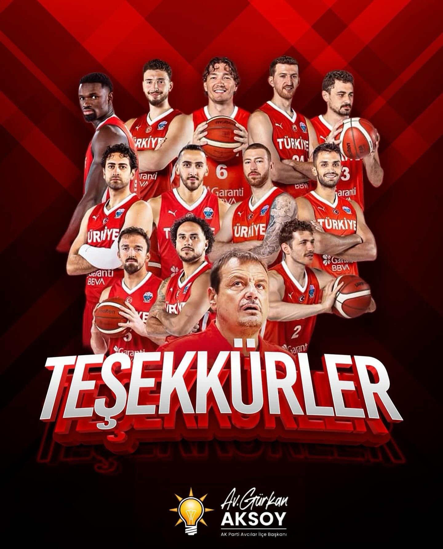 FIBA 2025 Avrupa Şampiyonası’nda ikinci olarak ülkemize büyük gurur yaşattınız.