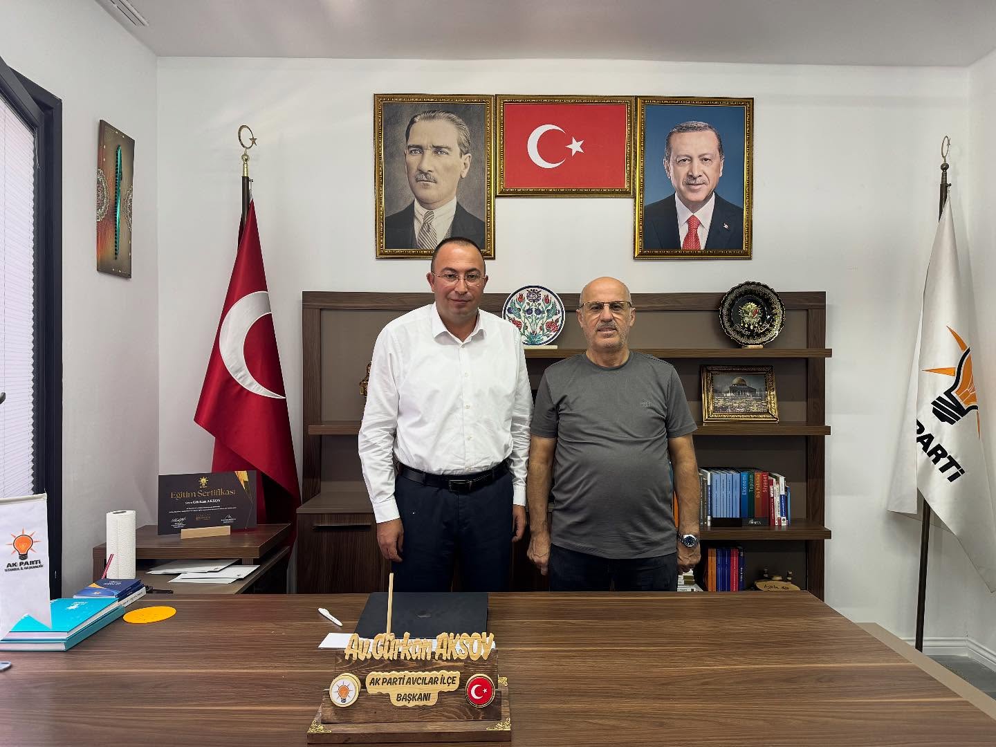 İlçemize hayırlı olsun ziyaretinde bulunan Önceki Dönem Yönetim Kurulu Üyemiz Sn.Hüsnü Bilgiç.